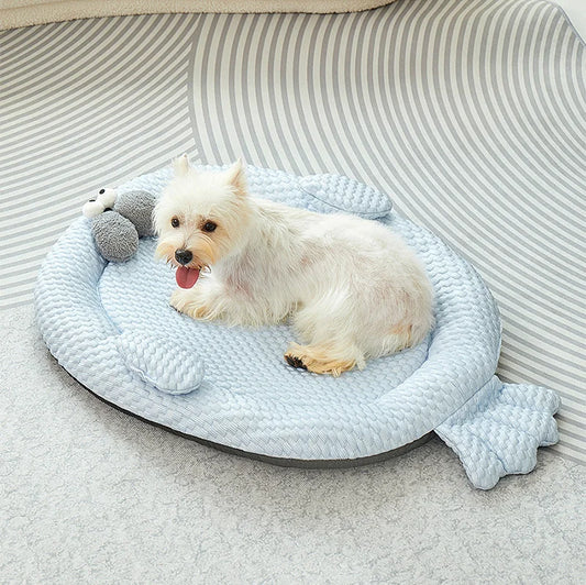 Cama Refrescante Patinhas de Verão Para Cães e Gatos
