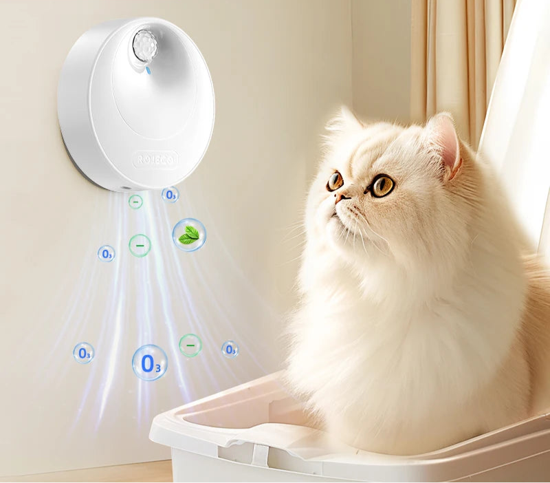 Purificador Automático de Odor Para Gatos
