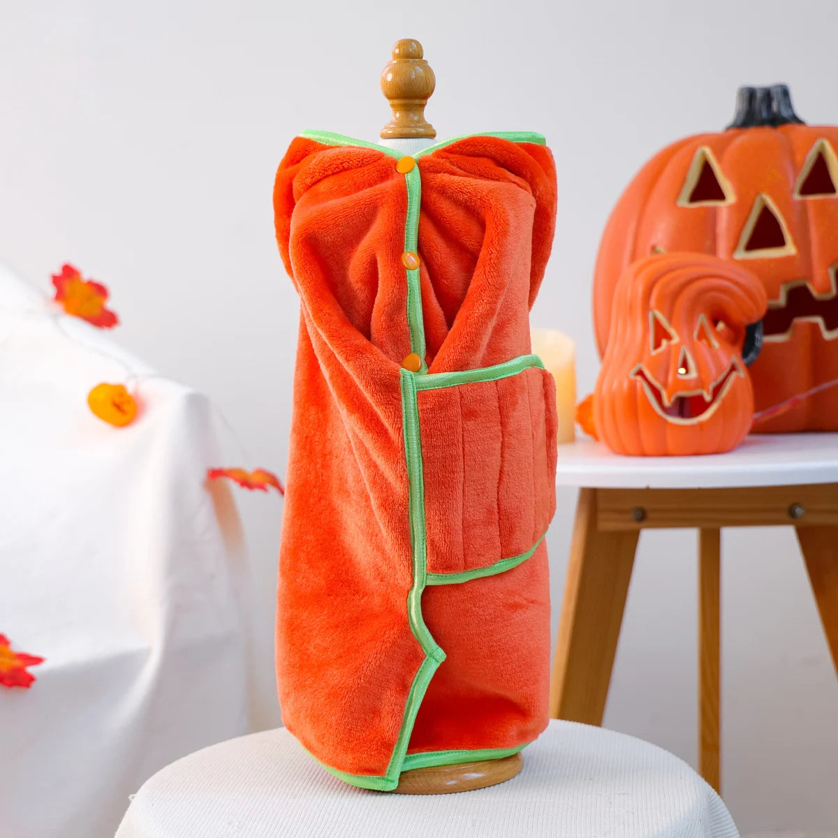Toalha Divertida De Halloween Para Pets Abóbora Fofa