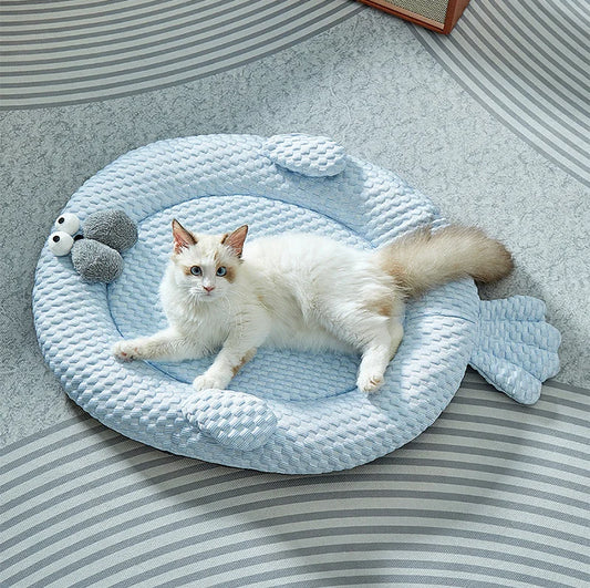 Cama Refrescante Patinhas de Verão Para Cães e Gatos