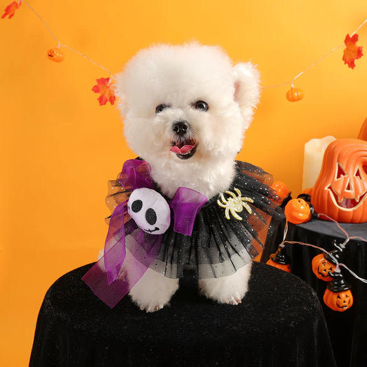 Gola De Halloween Fantasmas e Aranhas Fofas