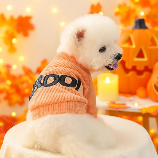 Sweater Boo De Halloween para Pet