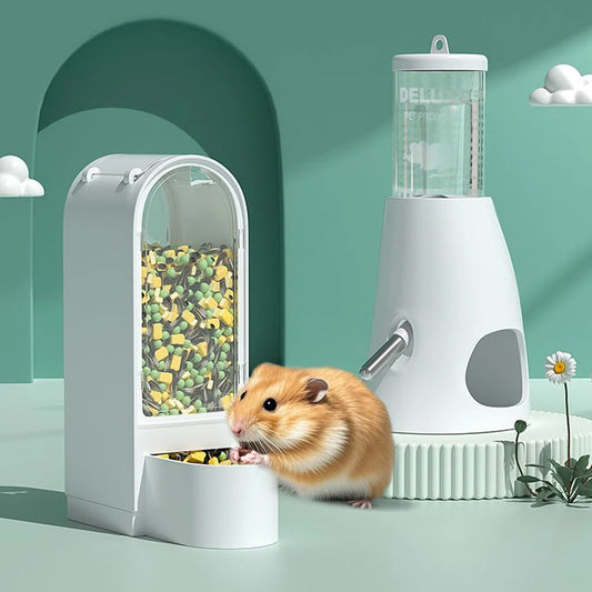Comedouro e Bebedouro Automático para Hamsters
